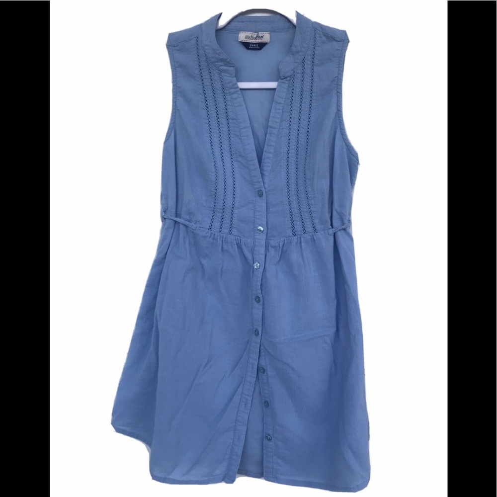 Anchor Blue |Sleeveless Blouse|Sz Small